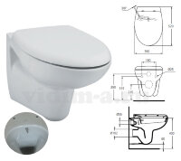 Подвесной унитаз с функцией биде Ecco New Ideal Standard W705501 +Сиденье с микролифтом HARO Como L5A101C2702Y