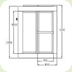 "Трис" сауна 3 в 1, 170x110x230 см, правая версия Ideal Standard Tris T6307C2 "Трис" сауна 3 в 1, 170x110x230 см, правая версия Ideal Standard Tris T6307C2