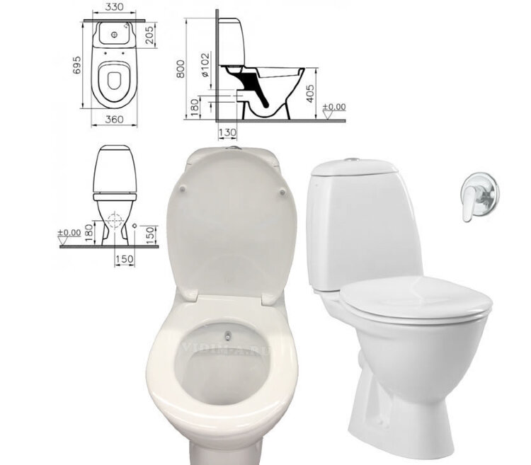 Комплект Унитаз напольный Vitra Grand-2 с функцией биде, белый, арт. 9763B003-1206 : + CeraPlan Ideal Standard A5960AA (9763B003-1206 +A5960AA) Комплект Унитаз напольный Vitra Grand-2 с функцией биде, белый, арт. 9763B003-1206 : + CeraPlan Ideal Standard A5960AA (9763B003-1206 +A5960AA)