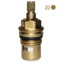 Кран-букса, керамика, 1/2", 20 шлицов, (аналог) B960350NU, B964636NU​ для VIDIMA, GROHE, IDEAL STANDARD (1шт)
