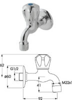 Вит Настенный кран Vidima B1791AA /BA158AA