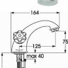 Вит Смеситель для умывальника, ?лягушка?- маленькая, хром Vidima B9745AA / R1504AA/ BA152AA Вит Смеситель для умывальника, ?лягушка?- маленькая, хром Vidima B9745AA / R1504AA/ BA152AA