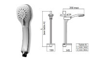SENSES 110 4-функциональная лейка rain / Champagne / Massage/Downpoor rain, диаметр 100 мм Ideal Standard T2439AA Снят с производства