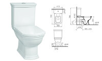 Унитаз-компакт Vitra Serenada, арт. 9722B003-7205, напольный, с функцией биде, микролифт, Geberit 9722B003-7205